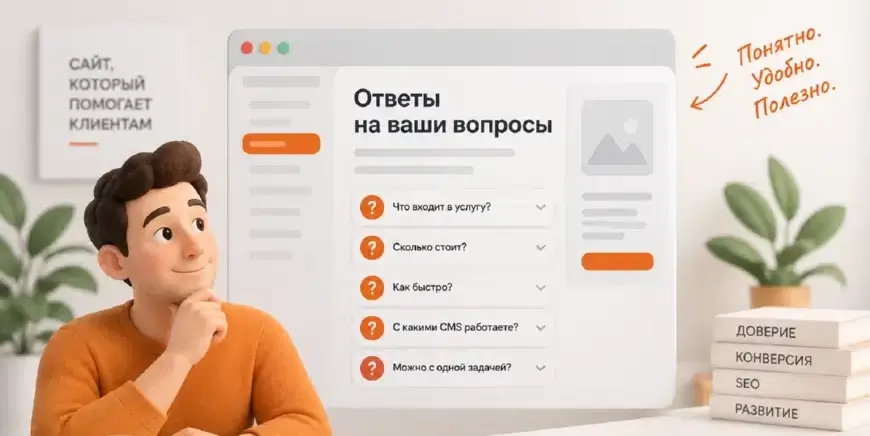 Почему сайт должен отвечать на вопросы клиентов, а не просто описывать услуги